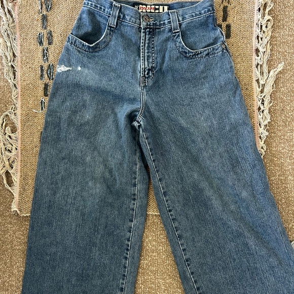 JNCO Blue Denim Jeans with Logo Detail - Picture 8 of 9